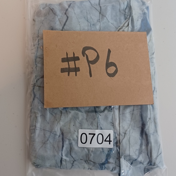 Finley Artsy Sheer Sz M Marble Artsy Button Down Front Long Sleeve Blouse - Picture 9 of 14